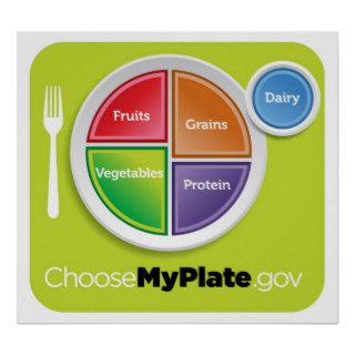 2011 Food Pyramid Choose My Plate poster