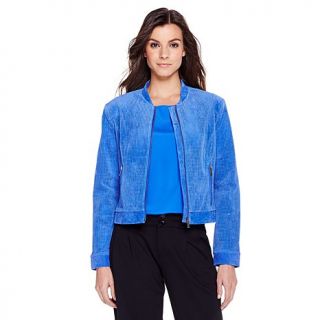 G by Giuliana Rancic Perforated Suede Jacket
