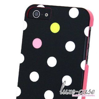Sweet Tooth Polka Dot iPhone 5 Case in Glossy Black Cell Phones & Accessories