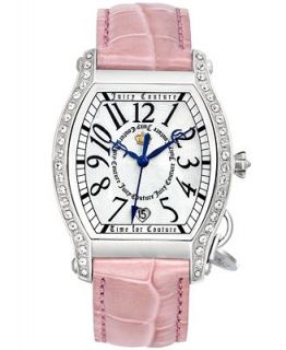 Juicy Couture Watch, Womens Dalton Pink Croc Embossed Leather Strap 1900765   Watches   Jewelry & Watches
