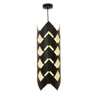 geometric art deco cylinder lampshade by token homewares