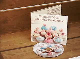 personalised birthday cupcakes cd by mixpixie