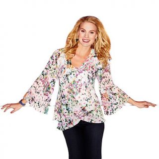 Hot in Hollywood "Goddess" Reversible Chiffon Petal Blouse