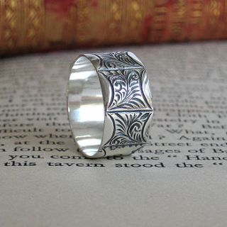 men's victorian style silver ring by faith tavender jewellery