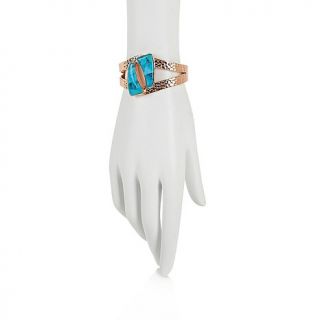 Jay King Tibetan Blue Turquoise Copper 6 3/4" Cuff Bracelet