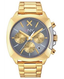 XNY Watch, Womens Chronograph City Chic Gold Tone Stainless Steel Bracelet 38mm BV8059X1   Watches   Jewelry & Watches