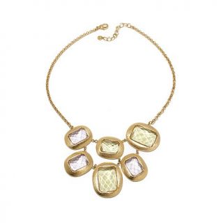 Daniela Swaebe Fashion Jewelry "Mosaic" Multicolor Bib 16 1/2" Drop Necklace