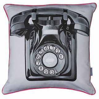 vintage telephone cushion by baroque&roll