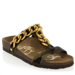 Sam Edelman "Allyn" Leather Sandal with Chain