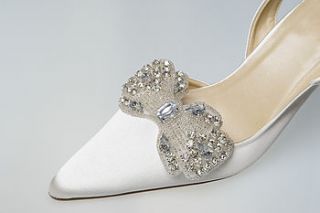 bridal shoe clips by lily bella