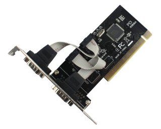 Enjoydeal 2 Port I/O RS232 9 Pin Serial PCI Expansion Card Adapter NEW Computers & Accessories