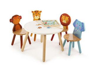 children's animal table set by nubie modern kids boutique