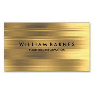 Gold Stripe Business Card