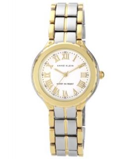 Anne Klein Watch, Womens Two Tone and Crystal Bracelet 10 7977MPTT   Watches   Jewelry & Watches