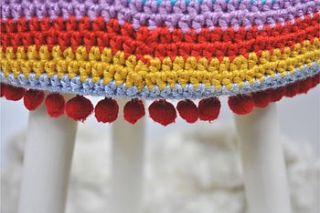 child's stool crochet 'little nellie' by rose cottage
