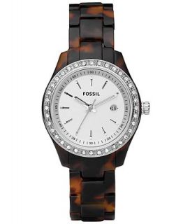 Fossil Womens Mini Stella Tortoise Resin Bracelet Watch 30mm ES2680   Watches   Jewelry & Watches