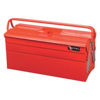 Excel 20in. Cantilever Toolbox, Model# TB122B-RED  Tool Boxes