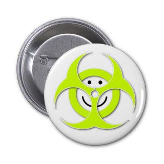 Smiley Face Biohazard Button