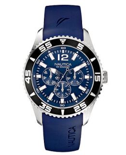 Nautica Watch, Mens Blue Resin Strap 44mm N11089G   Watches   Jewelry & Watches