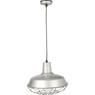 NPower Hanging Pendant Barn Light — 16in. Dia., Silver  Outdoor Lighting