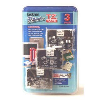 TZ Tapes for Brother Labelers P Touch 3 Pack (two TZe231 & one TZe221)