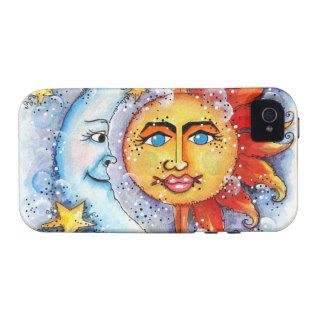 Sun and Moon Design Case Mate iPhone 4 Cover