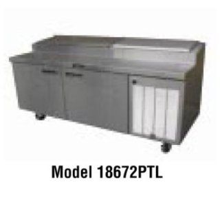 Delfield 18648PTL230 48 in Refrigerated Prep Table w/ 1 Door & 12 Pan Capacity, 9.7 cu ft, Export, Each Appliances