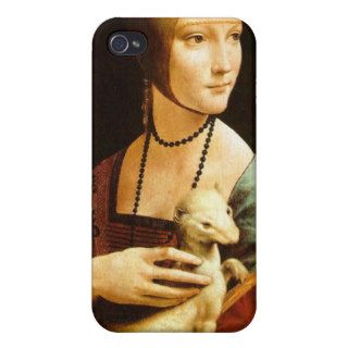 Lady with an Ermine, Leonardo Da Vinci Cases For iPhone 4