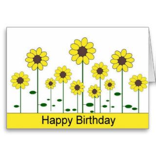 Happy Birthday Card (sunflower)
