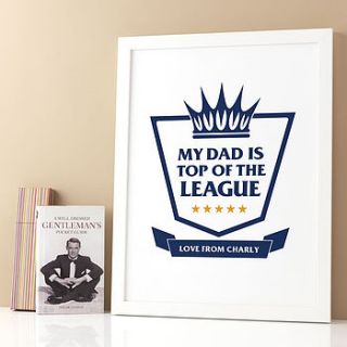 personalised champion print by rosie may creative