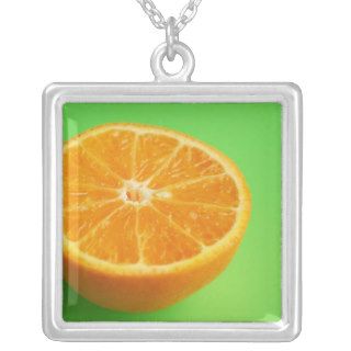 Orange Fruit Half Slice Necklaces