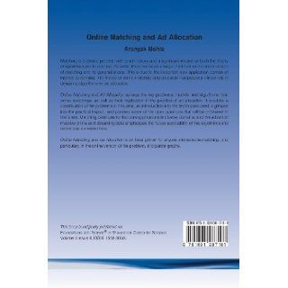 Online Matching and Ad Allocation (Foundations and Trends(r) in Theoretical Computer Science) Aranyak Mehta 9781601987181 Books