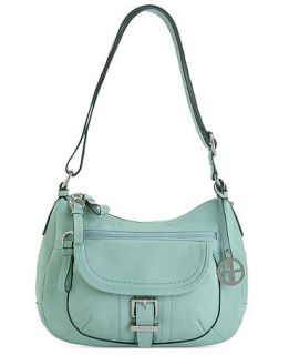 Giani Bernini Pebble Leather Double Entry Hobo Bag   Handbags & Accessories