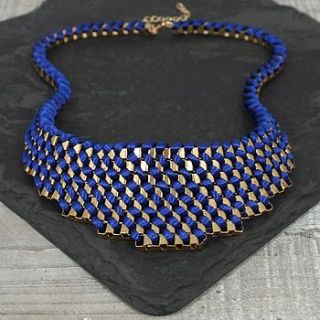 lace weave necklace by my posh shop