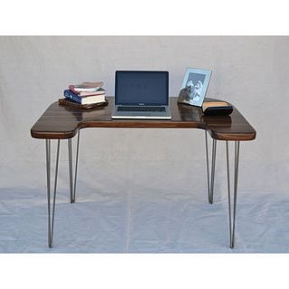 walnut computer desk by wicked boxcar