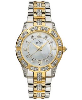 Bulova Womens Two Tone Stainless Steel Bracelet Watch 98L135   Watches   Jewelry & Watches