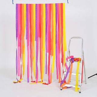 brights crepe paper streamers 10pk by scene setter
