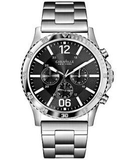 Caravelle New York by Bulova Mens Chronograph Stainless Steel Bracelet Watch 44mm 43A115   Watches   Jewelry & Watches