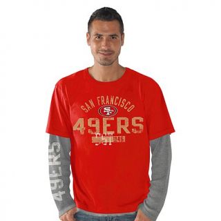 NFL Rush Layered Long Sleeve Tee   49ers