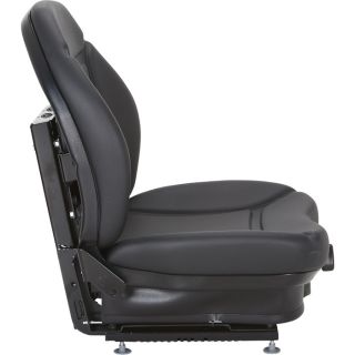 Multi-Adjust Seat and Low-Profile Suspension – Black, Model# 7939  Forklift   Material Handling Seats