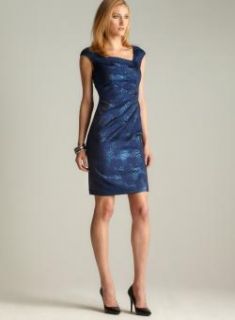 Kay Unger Metallic Jacquard Dress Kay Unger Evening & Formal Dresses