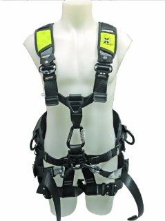Fall Safe FS227 2XL T Tower Erection Wind Energy Harness with Butt Seat, XX Large   Fall Arrest Safety Harnesses  