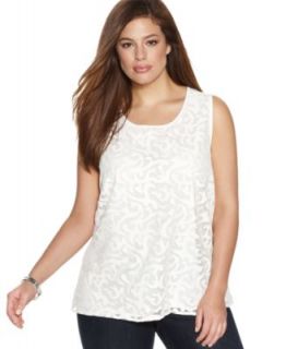Plus Size Spring 2014 Trend Report White Light Chiffon Top Look   Plus Sizes