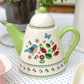summer garden teapot by ella james