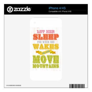 Inspirational Art   Let Her Sleep. Decal For The iPhone 4