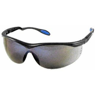 US Safety U92224 Columbia 222 Panascopic Safety Glasses with Ratchet Temples, Blue Mirror Lens, Slate Frame (Box of 12)
