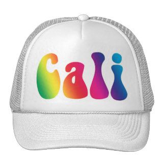 Cali Tie Dye California Hippie Logo Hat