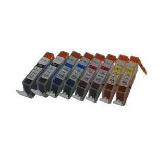 8 Pack. Compatible Cartridges for CLI 221. Includes Cartridges for 2 ea CLI 221 Black + 2ea CLI 221 Cyan +2ea CLI 221 Magenta + 2ea CLI 221 Yellow.