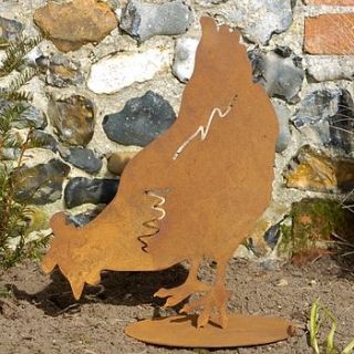 rusty pecking chicken by little red heart