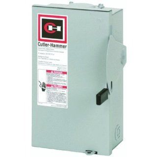 Eaton Corporation Dg221Nrb Outdoor Safety Switch, 120/240V, 30 Amp   Fuses  